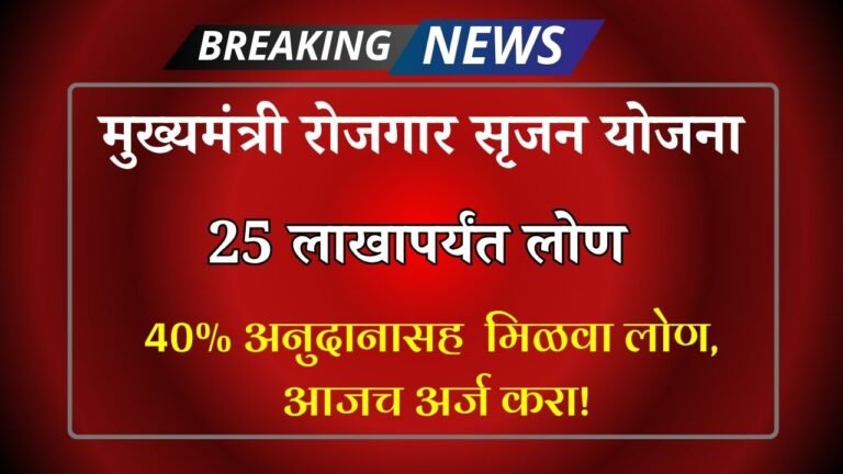 Mukhyamantri Rojgar Srijan Yojana 2025