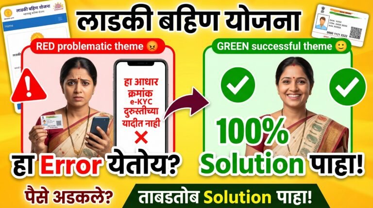 Ladki bahin ekyc error